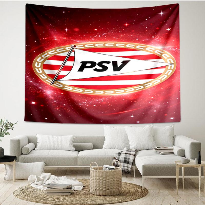 PSV Eindhoven PSV Print Tapestry - Portable Wall Decor Cloth, for Home, Dorm, Travel, Bedroom, Living Room - Ideal Birthday Housewarming Gift