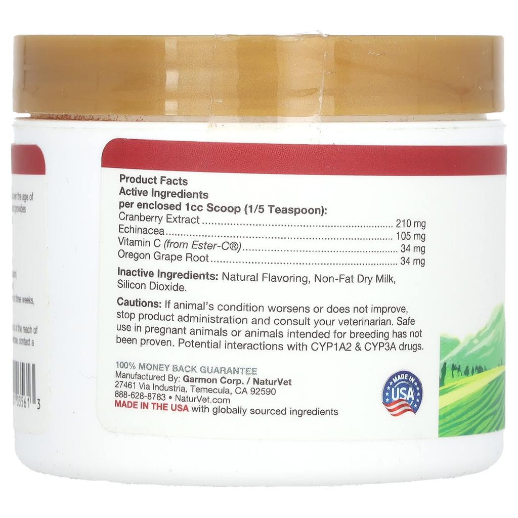 NaturVet, Cranberry Relief, Echinacea Plus, for Dogs and Cats, 1.7 oz (50 g)