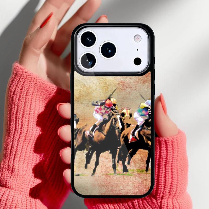 Horse Pony Pattern Phone Case for iPhone 17 16 15 14 13 Pro Max Back Cover for 12 11 Pro Coque