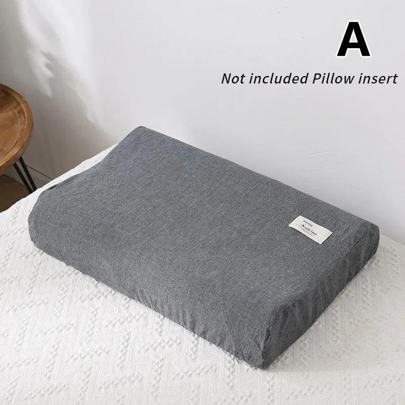 

Наволочка из хлопка и латекса 30x50 см для дома, спальни, сна, моющаяся, наволочка с эффектом памяти 30x50cm серый