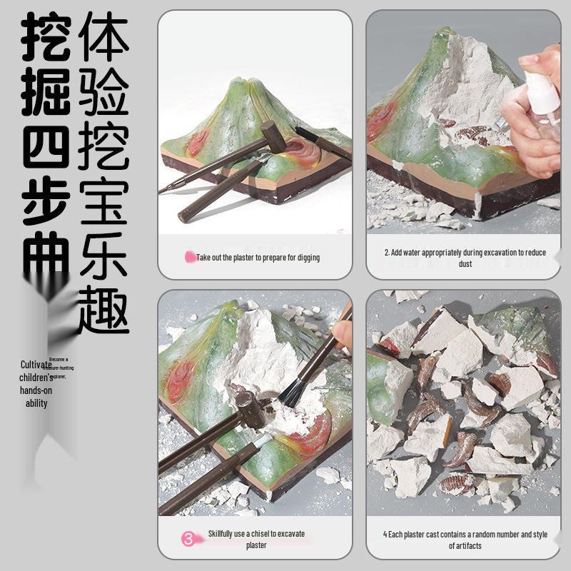 Ancient Egypt Archaeological Dig Kit: Pyramid Fossil Treasure Hunt Toys for Kids