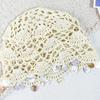 Solid Color Shell Tassels Hat Thin Bohemian Style Beanies Fashion Woven Pullover Cap  Pullover Hat