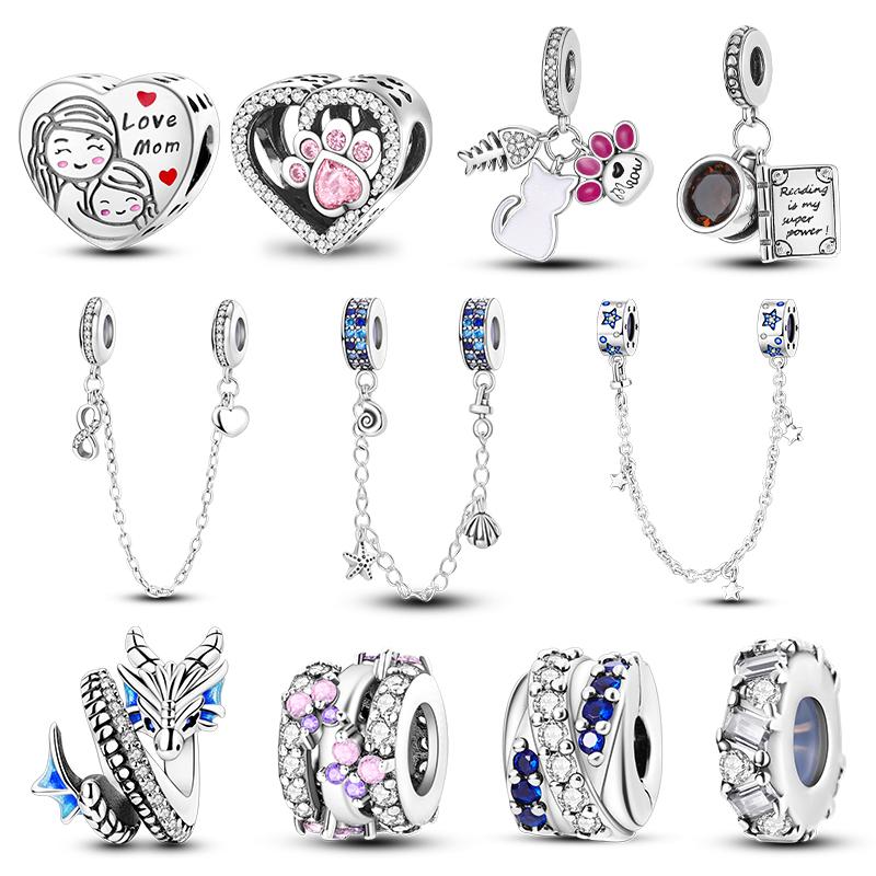 Charms Copper Original Pendants Beads Perfume Plane Fit Bracelet Making Woman Jewelry