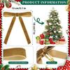 12PCS Red VelvetChristmas Bows For Christmas Tree Gift Decor Ribbon Bows Rustic Ribbon Garland Gift Decoration
