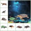 Realistic Miniatures Marine Life Sea Turtle Model Ocean Animal Tortoise Figurines Aquarium Decoration Fish Tank Accessories Toys