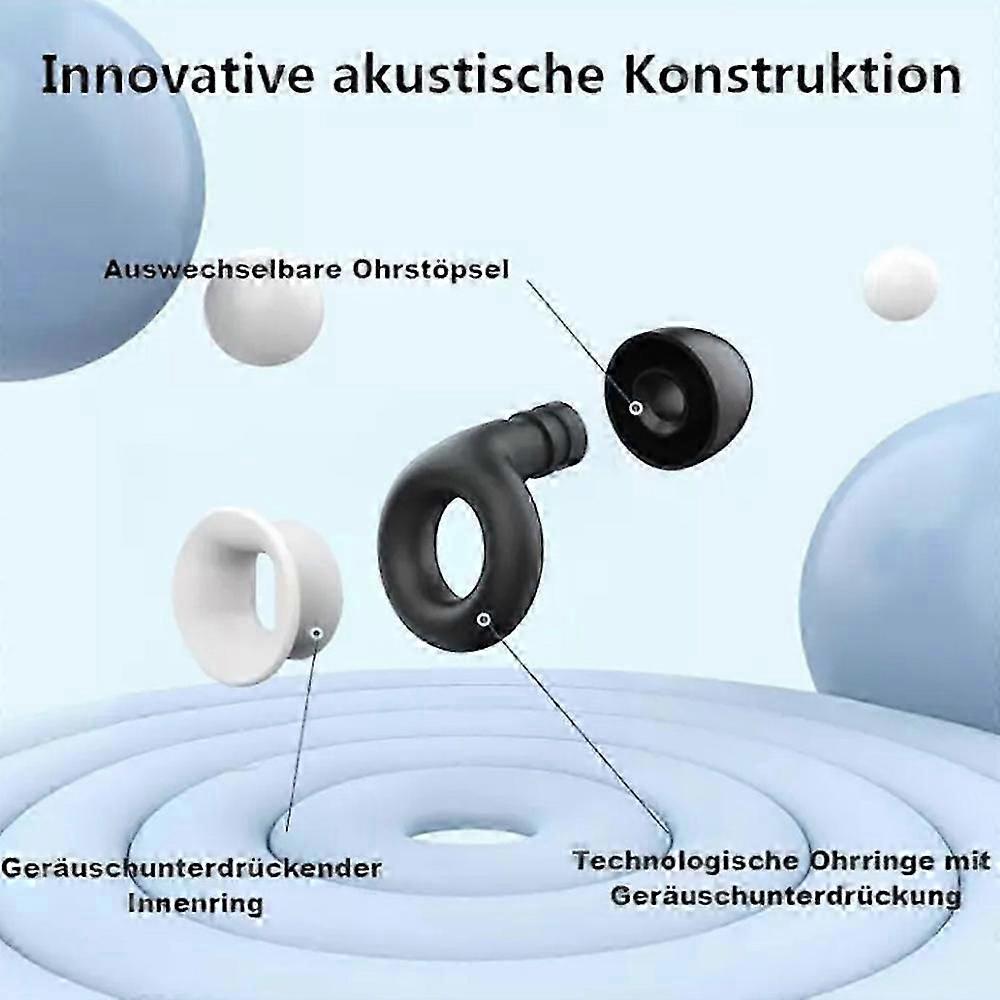 Artevive Reusable Silicone Ear Plugs for Sleeping, Motorcycling, Swimming, Noise Reduction, Waterproof, 3 Pairs