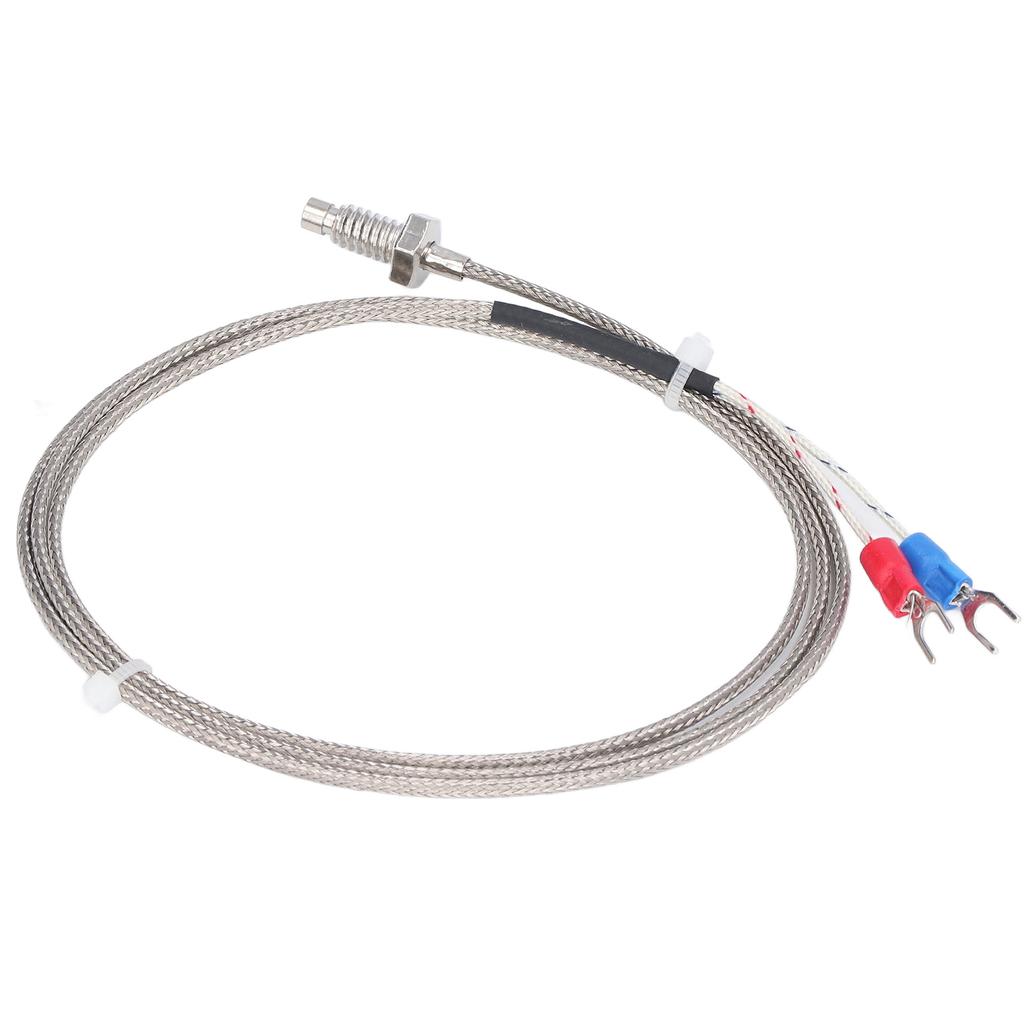 BERM K Type Thermocouple M6 Inch Screw Temperature Sensor Probes Wire 0‑400 celsius  1meter