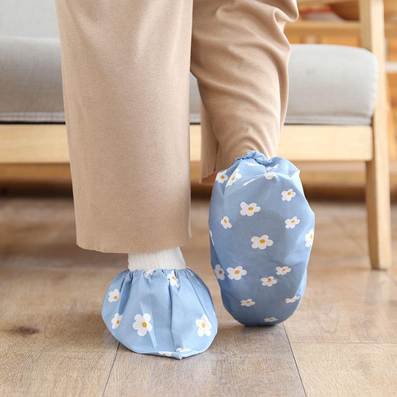 Reusable, Breathable Cotton Shoe Covers - Washable, Thickened, Wear & Stain Resistant, Dust-Proof; Ideal for Students, Computer Rooms, Unisex