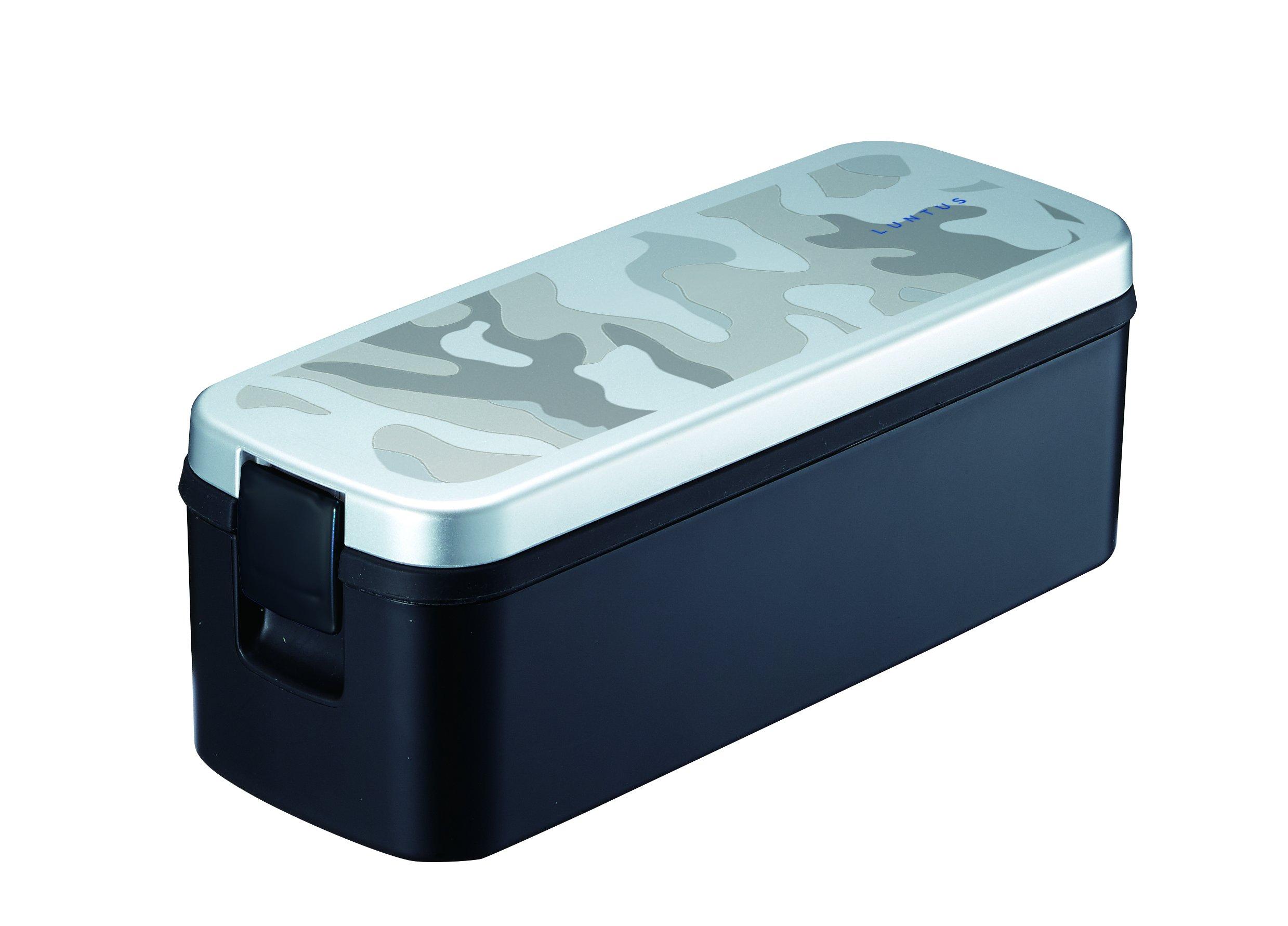 

Asvel Lunch Box with 1 Drawer and Back MS Silver Lantas FL SS-810C