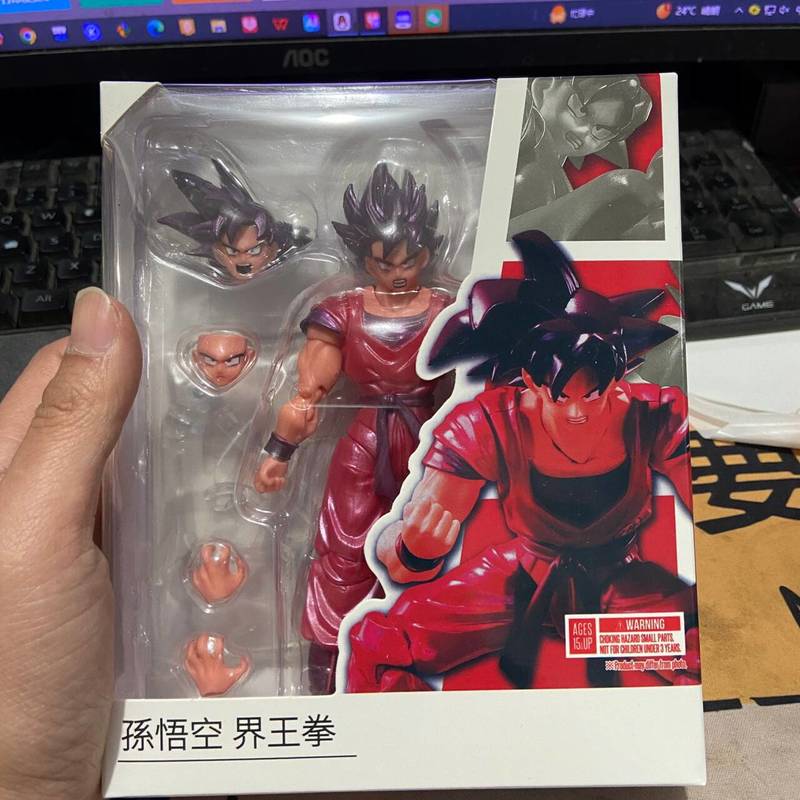 New Hot Dragon Ball Collection: Wukong Realm King Fist Vs. Rustrans Super Saiyan Handheld Ornament Collection Gift For Kids