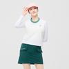 Challenger Women'S Essential Striped Drawstring Hem Round Vest White