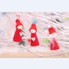 New Set Threepiece Doll Gift Christmas Decor Pendant Home Festivals Landscape