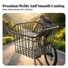 Bike Rear Rack with Basket Long-Lasting for Grocery Shopping, Commuters