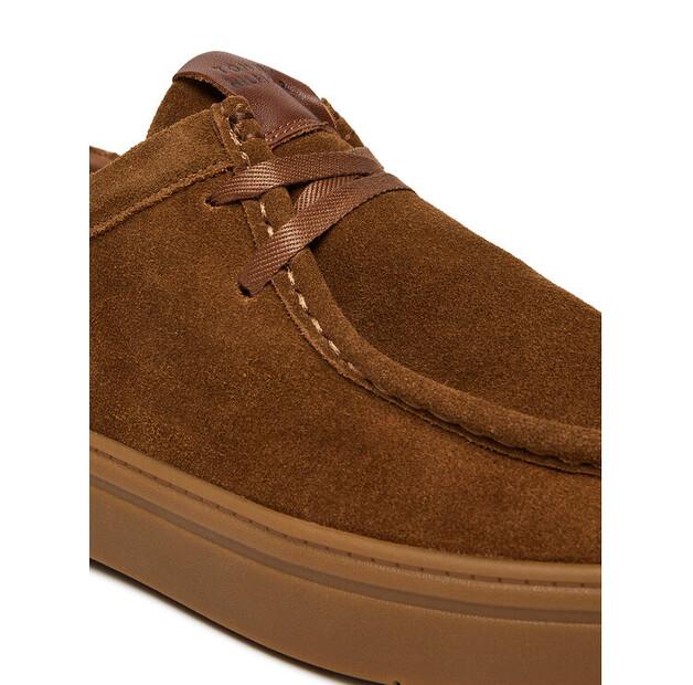 Ankle Boots Tommy Hilfiger Modern Suede Moc Toe Shoe FM0FM05501 Light Brown