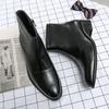 Men's Shoes New Retro Leather Boots Men's Foreign Trade High-top Business Casual Martin Boots Men's Zipper Men's Locomotive Boots