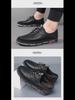 Men's Autumn Soft Leather Casual Shoes with Breathable Design and Flexible Sole