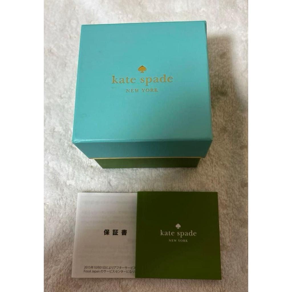 Used kate spade glitter leather belt watch sparkling black gold