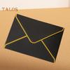 10Pcs Hot Stamping Envelope Golden Border Blanks V-Flap Design Envelope Greeting Cards Invitations Notes Envelopes