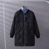 Cotton Jacket Mid-length Autumn and Winter Korean Version of The Down Jacket Korean Version of The Loose Diamond-shaped Cotton Jacket Women