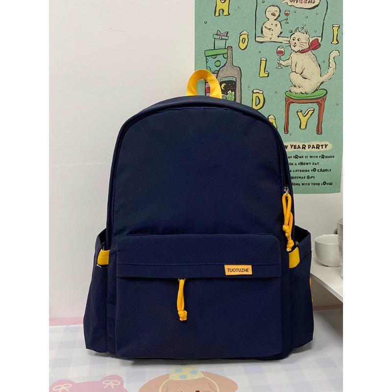 

Backpack Backpack Simple Lightweight Large Capacity Student Class Versatile Commuter School Bag Women s Backpack синий
