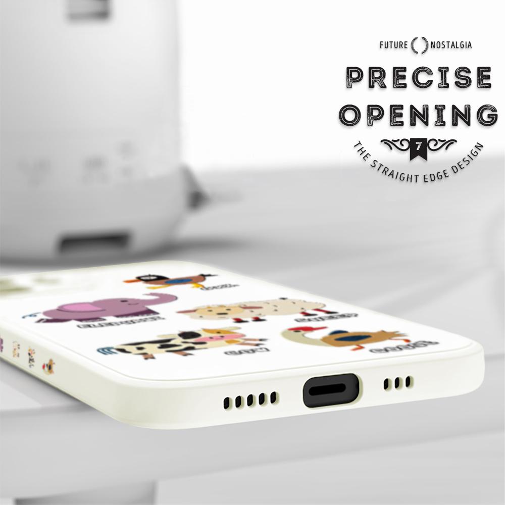Cartoon Colorful Pattern Printing Phone Case Square Liquid Silicone TPU Full Cover Camera Shockproof Protection Cover for Samsung Infinix Tecno