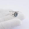 Natural Labradorite Ring, Dainty Gemstone Ring, Blue Flash 925 Sterling Silver Ring, Oval Ring, Stackable Ring, Gift for Friends
