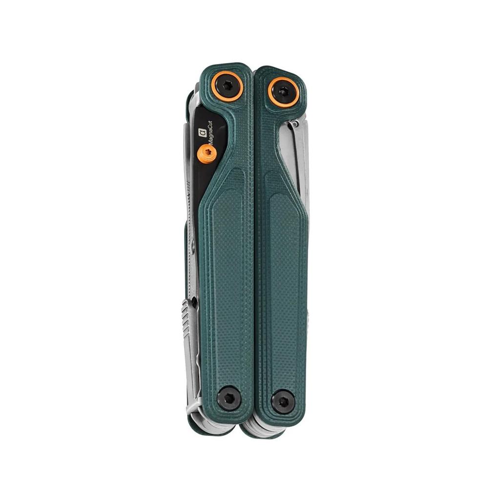 LEATHERMAN Wave Alpha 18 MagnaCut Recta G10 Ideal para y Exterior Negro Herramienta Múltiple, Funciones, Hoja, Mango, Garantía de 25 Años, Senderismo, Pesca,