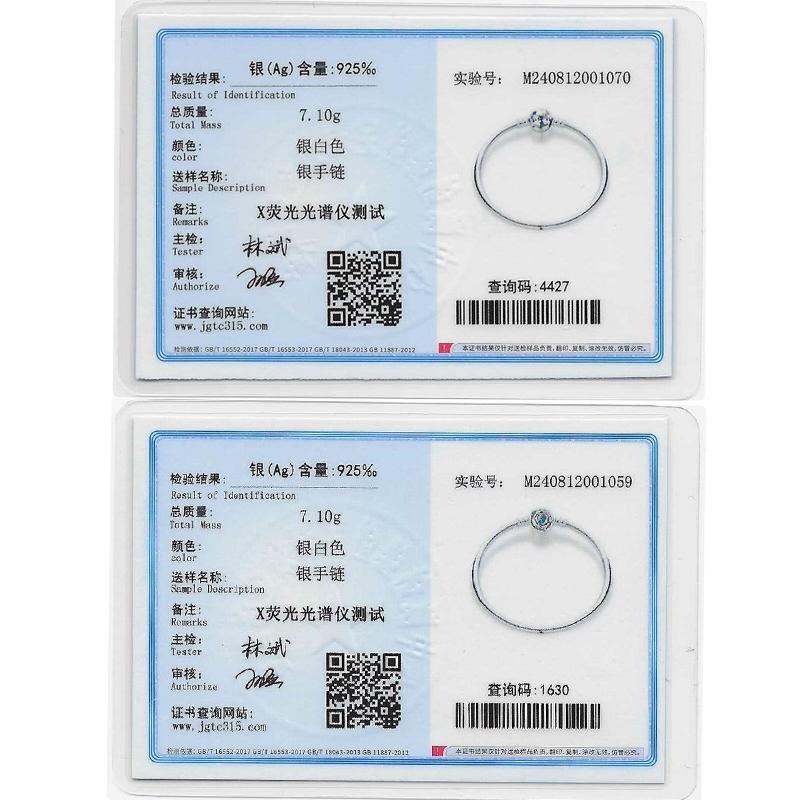 Real 925 Silver Hard Bracelet Size 17-20 Star Heart Spider Web Romantic For Women Luxury Jewelry