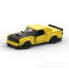Compatible With Building Blocks MOC Gift Yellow Road Riding Challenger Model Small Particle Car Toy