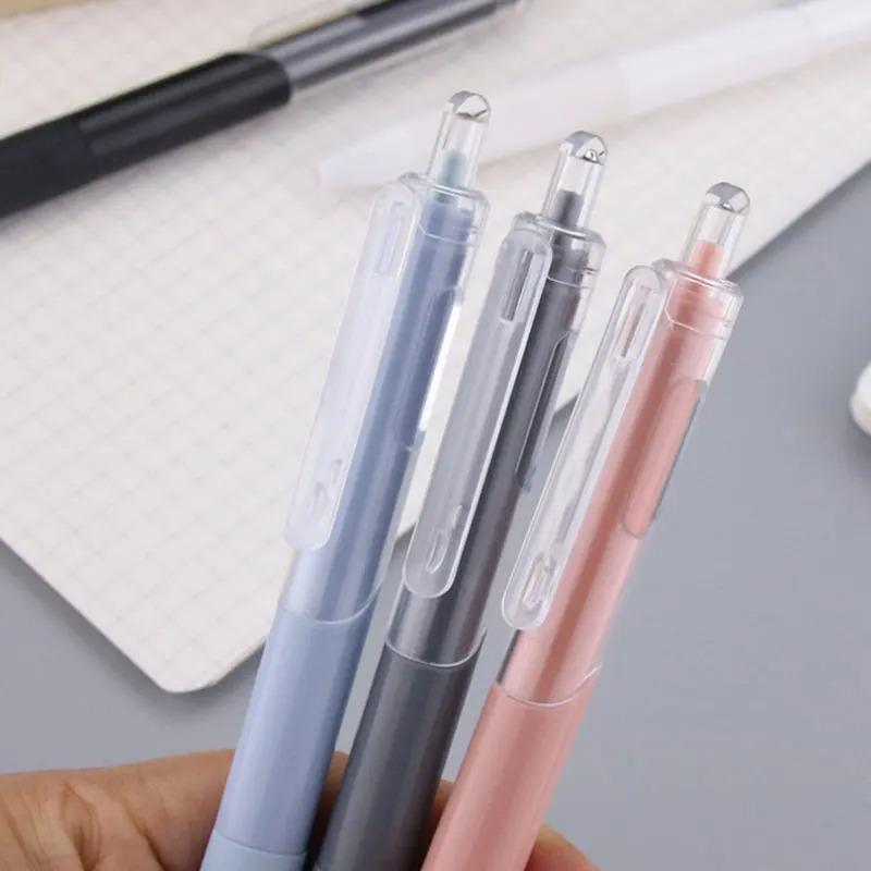 5 pcs gel pen ins smooth press 0.5mm black pen ballpoint pens school supplies stationery