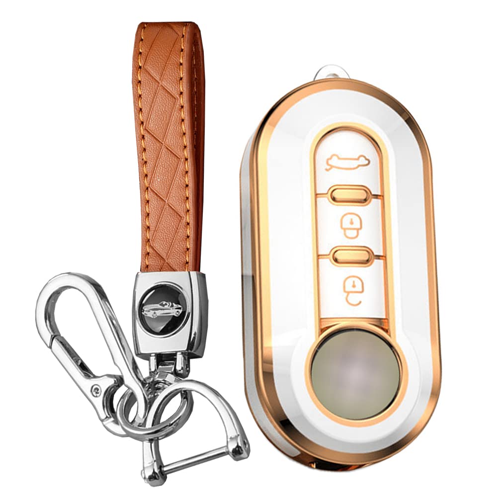 [KUNIO] Fiat Exclusive Key Case Key Cover Key Holder Silicone белый