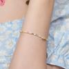 Jelly Beads Water Pearl Bracelet 3mm Rice Grain Freshwater Pearl Color Bead Bracelet