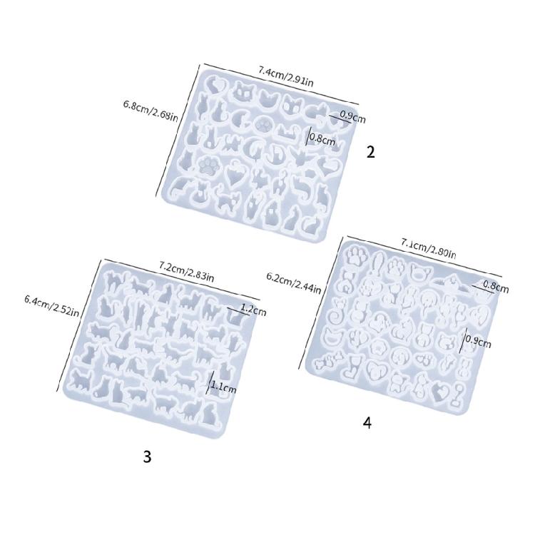 Elegant Sturdy Silicone Cats Earring Mould for Jewelry Making Accessory for Crafting Supplies Home Accessories