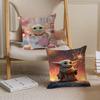 Baby Y-Yoda Pillowcase Toon Gift Cushion Cover Bedroom Home Sofa Chair Seat Decor Pillow Case