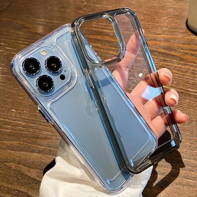Luxury Transparent Armor Shockproof Silicone Case For Iphone 14 13 12 11 Pro Max X Xs Xr 7 8 Plus Se 2020 Hard Clear Pc Cover
