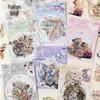 Yi Niao Blossoms Series Flower-Themed PET Sticker Pack - 6 Designs for Journals