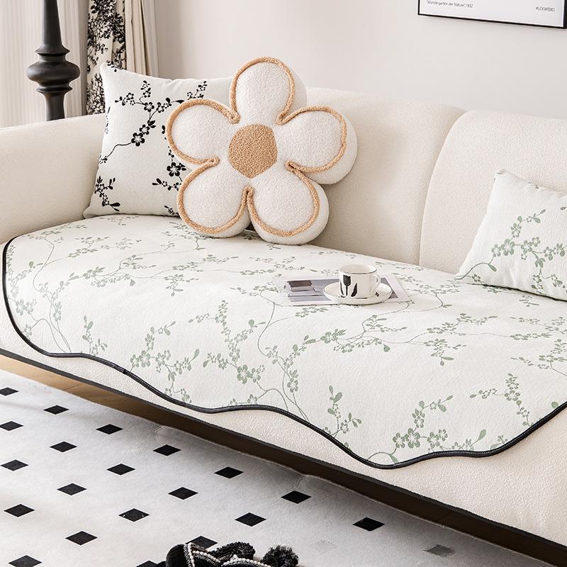 Irregular Chenille Sofa Cushion Four Seasons Universal Non-Slip Cushion Special-Shaped High-Grade Gradient Color Lazy Style Cover Cloth