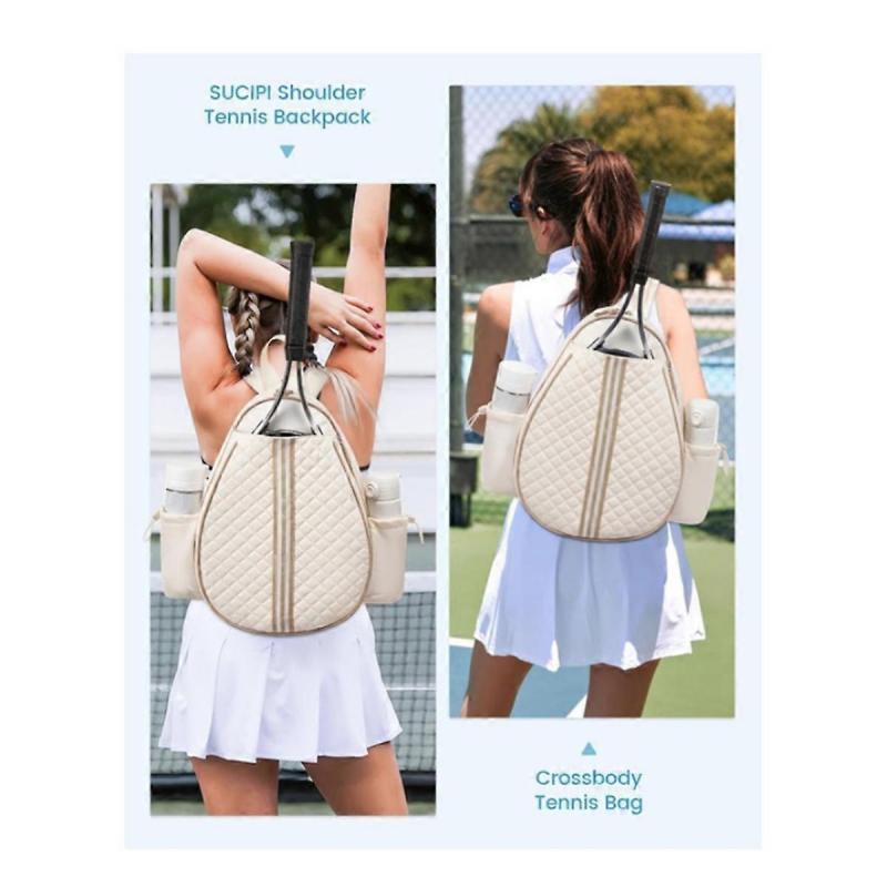 Tennis Bag Comfortable Adjustable Strap Outdoor Sport Bag Tennis Racket Bag for Women Men Tennis Ent