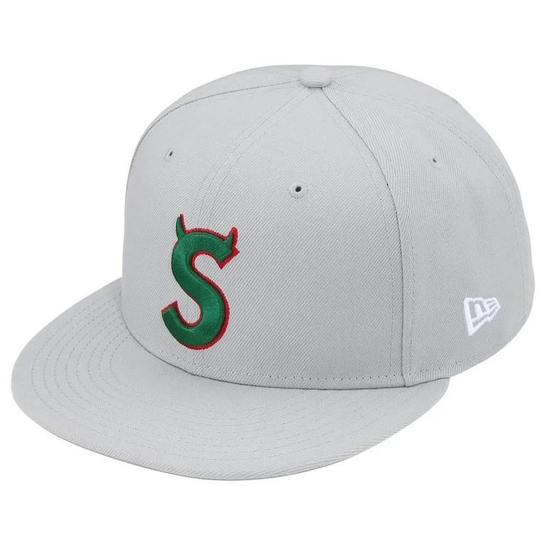 Логотип Supreme Devil S New Era Серый 7 1/2