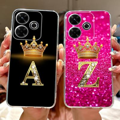 For Xiaomi Redmi 13 Case New Letters Cover 6.79'' Clear Silicone Soft TPU Phone Case For Xiaomi Redmi 13 Redmi13 Back Cover Bags
