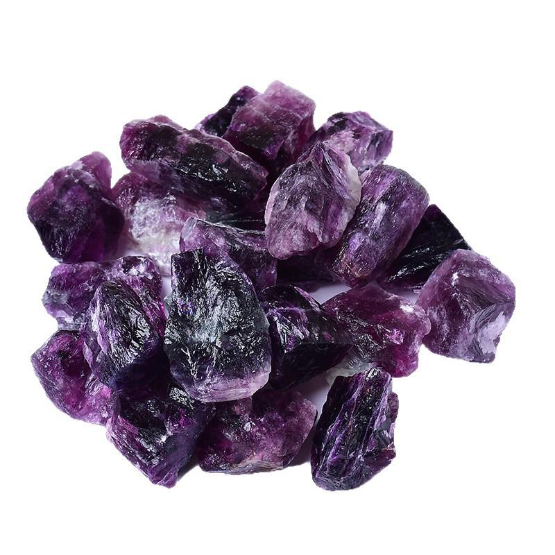 Natural Raw Stone Incense & Landscaping Crystals: White, Yellow, Purple Crystal Diffuser Stones
