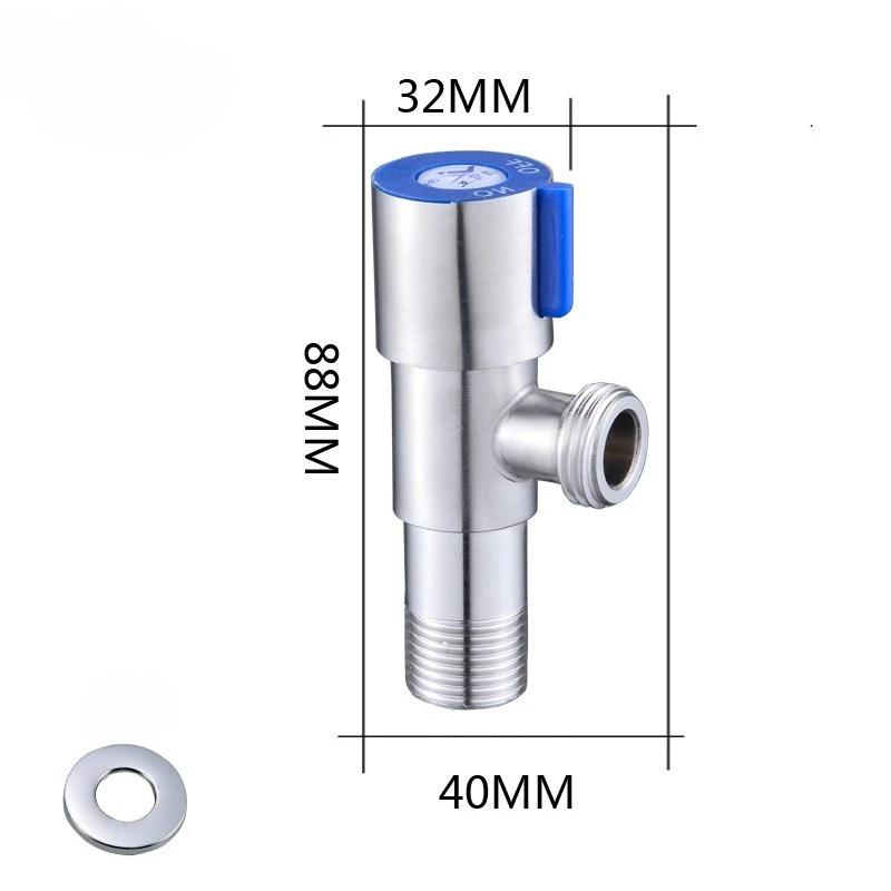

Нержавеющая сталь Горячий Холодный Впускной Клапан Туалет Наполнитель Угловые Клапаны Раковина Водонагреватель Кран для Кухни Аксессуары Для Ванной Комнаты