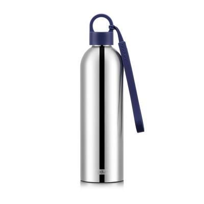 BODUM MELIOR Water Bottle, 500ml, Midnight (Glossy) Stainless Steel, Insulates Hot and Cold Drinks, Double-Walled Wall, Dishwasher Safe, Outdoor Use