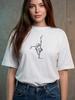 Minimalist Ballerina Print T-shirt for Summer