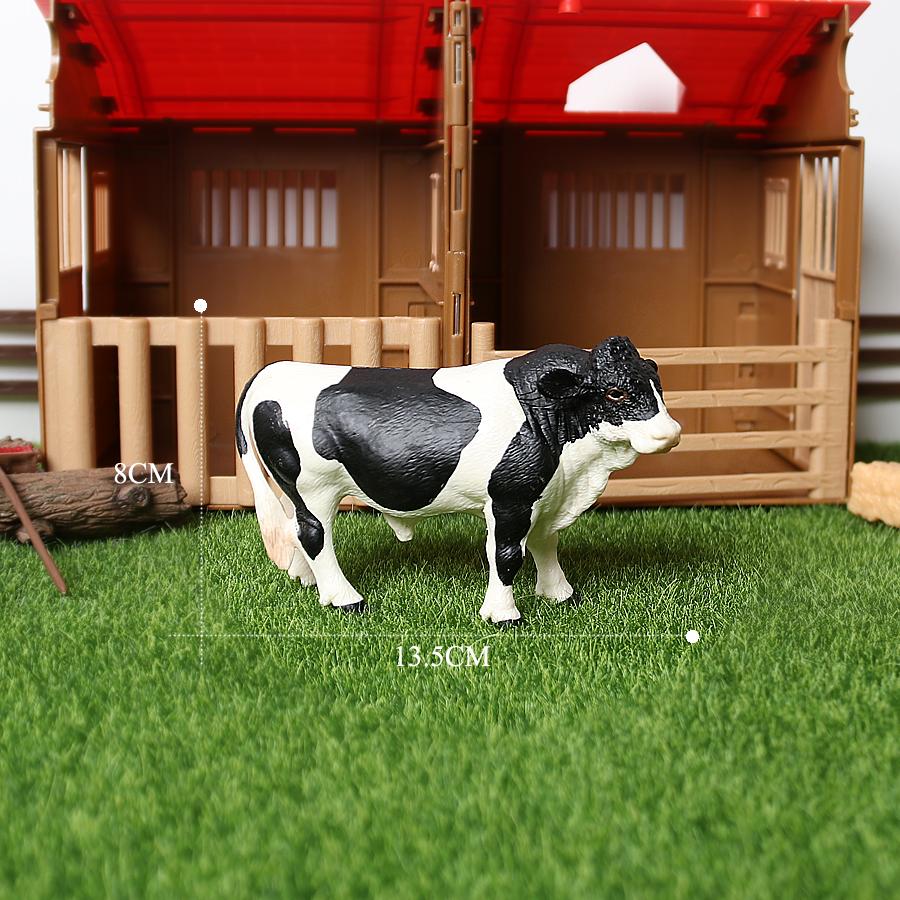 Simulering Gård Verden melkeku Storfe Okse Kalv yak Moskusokse Pedagogisk dyremodell figur leketøy hjemmedekor Gave Til Barn