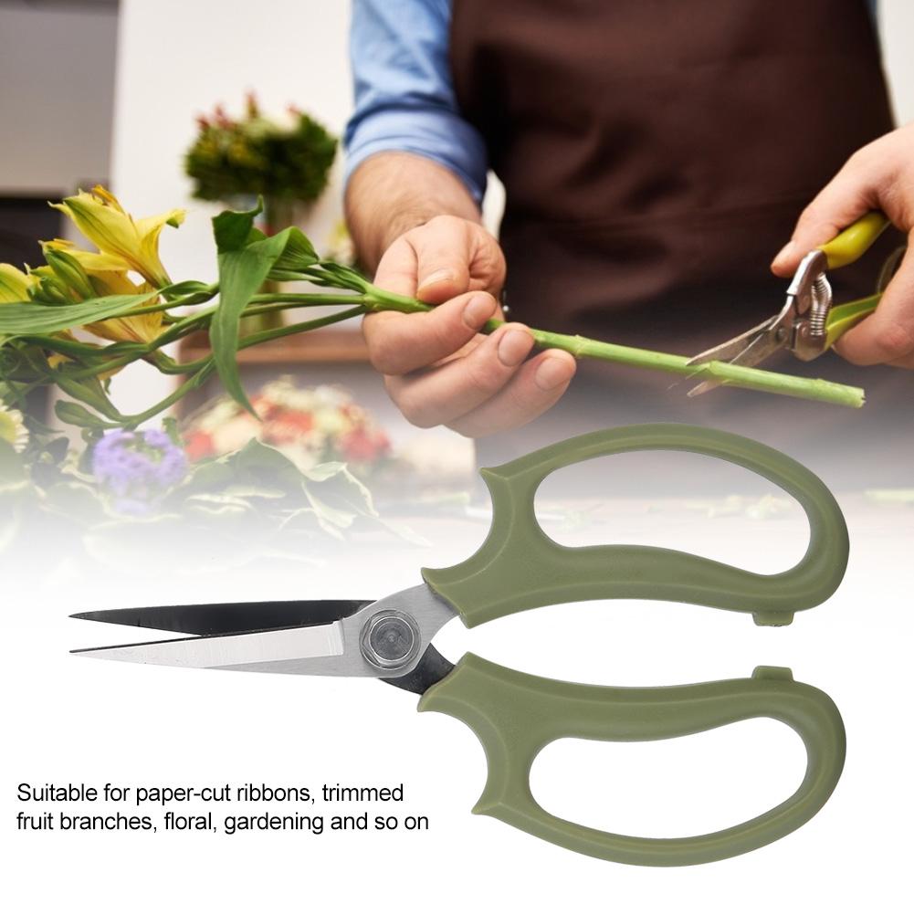 Multifunctional Floral Scissors Pruning Shears Flower Cutting Scissors(Pink)