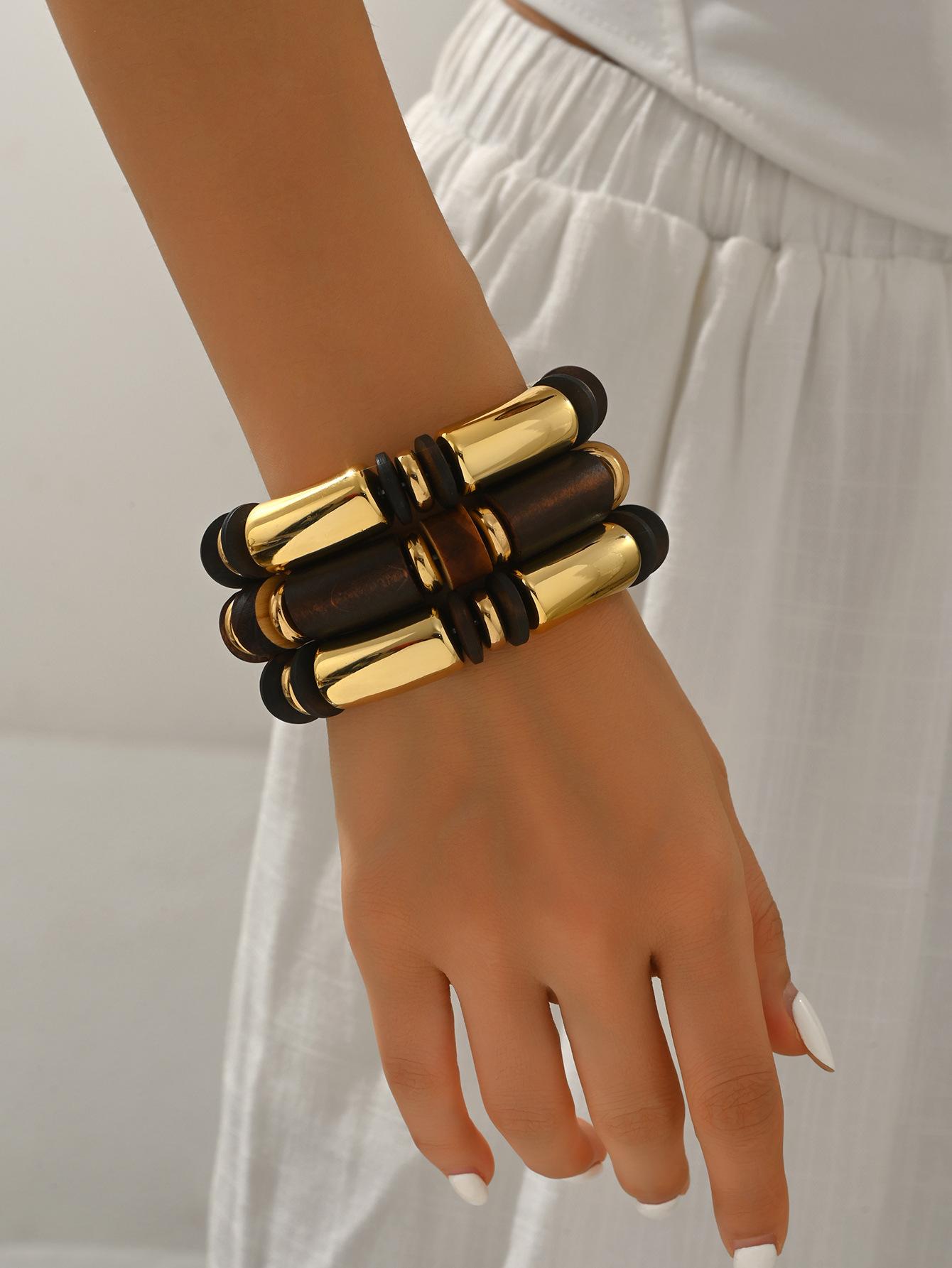 

Персонализированный двухслойный бамбуковый набор ожерелий, женское универсальное трендовое ожерелье