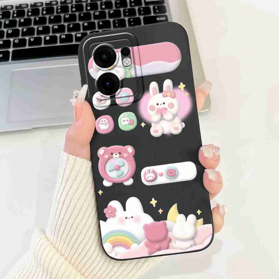 Para Oppo Reno 13F 5G Funda Antigolpes Transparente Silicona TPU Cubierta Trasera Carcasa Suave Para Oppo Reno13F Reno13 F 5G CPH2699 Fundas