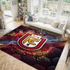 Union Berlin FC Design Kristall Samt Teppich Gemütlich Non?Rutschfester Teppich mit Aufdruck für Schlafzimmer Wohnzimmer Eingang