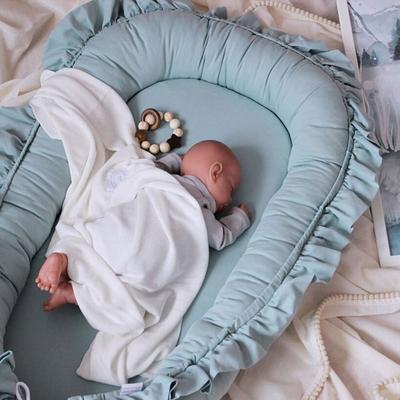 Newborns Baby Nest Bed Portable Cot Travel Bed In Bed for Infants Soft & Comfortable Cotton Bumper Sleep Bed